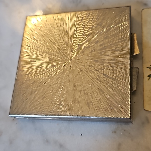 3pce old compacts w excellent mirrors 2 "filled" 1 1960s original - Picture 11 of 15